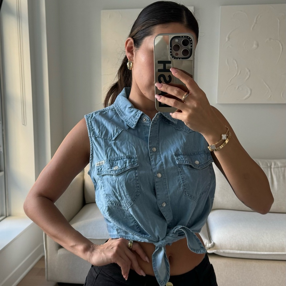 Guess Denim Top Small